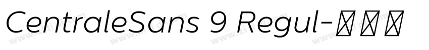 CentraleSans 9 Regul字体转换